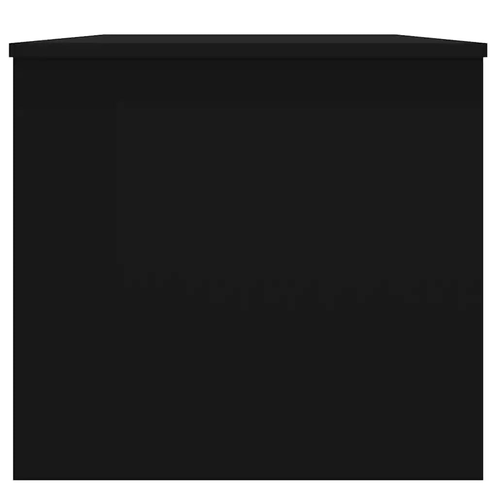 Tavolino da Salotto Nero 102x50,5x46,5 cm in Legno Multistrato