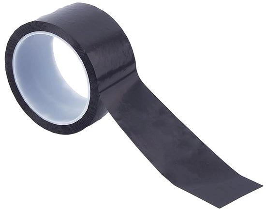 Tappetino di Blocco Luce 50m x 5cm Tappetino di Blocco Luce in Nero per Stickers di Blocco Luce per Finestre, Stickers per Bloccare la Luce per Windows, Stickers per Bloccare la Luce per Router, Stickers per Bloccare la Luce per LED