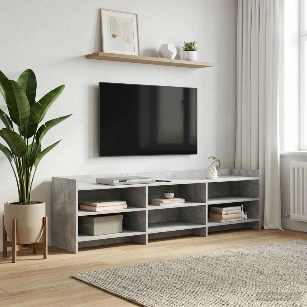 Mobile TV 168 x 33 x 47 cm Grigio Cemento Legno ingegnerizzato 8011238