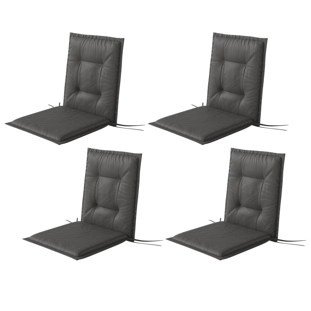 Set di 4 cuscini per sedie ¨C zephmum ¨C grigio scuro 108x50x5 cm