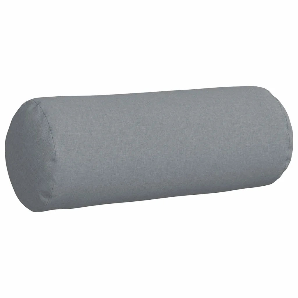 Cuscini a rullo 2 pcs Grigio chiaro Ø 25 x 70 cm Tessuto