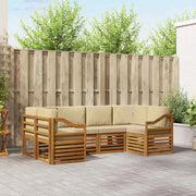 Set di divani da esterno 6 pz Naturale 3375388