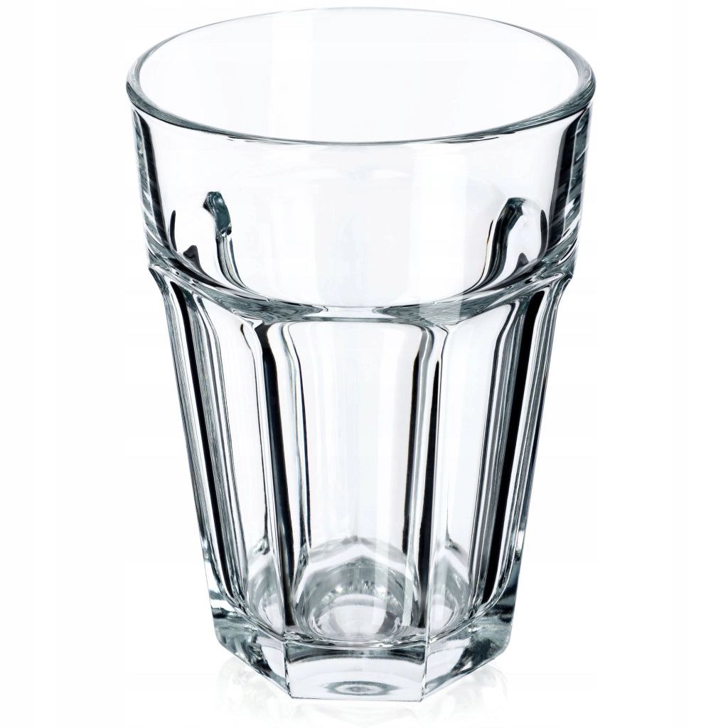Bicchiere KADAX per bevande, succhi, acqua, bicchiere letterario, alto, 370 ml