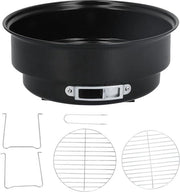 Piatto di cottura in acciaio inossidabile per barbecue - Set di barbecue mini rotondo per esterni - Set di barbecue per campeggio e viaggio