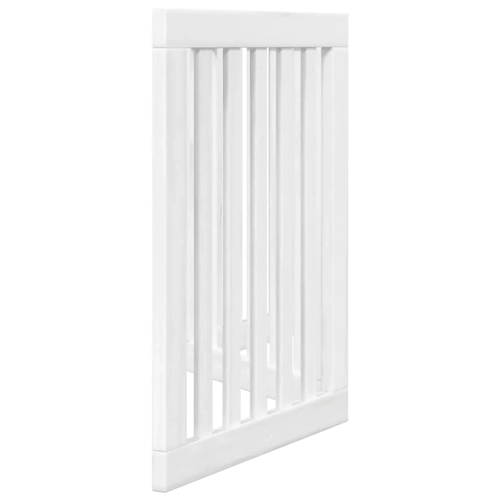 Cancelletto di sicurezza pieghevole per cani a 3 pannelli 150 cm legno di pioppo bianco 02_0023070
