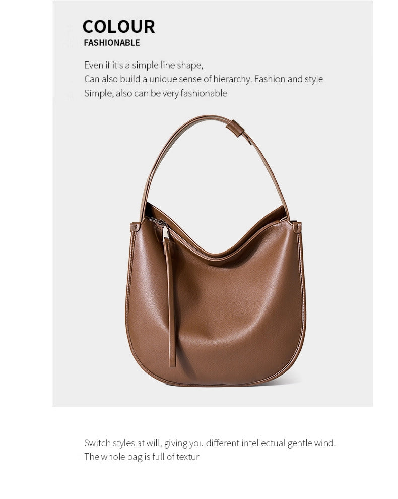 Borsa a tracolla da donna in vera pelle, stile vintage, realizzata a mano, color bronzo.