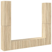 Set di Mobili Porta TV 6 pz | Armadietto TV | Mobile Porta TV Rovere Sonoma in Legno Multistrato