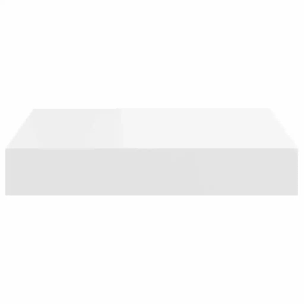 2 pz Scaffali a Parete | Ripiano a parete | Mensole a Parete Bianchi 23x23,5x3,8 cm in MDF