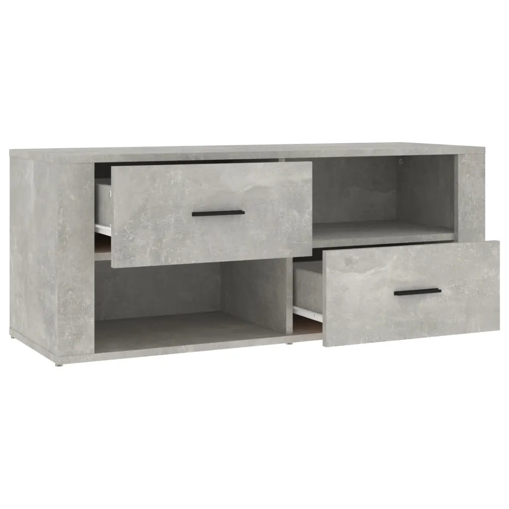 Mobile per TV Grigio Cemento 100x35x40 cm Legno Multistrato cod mxl 23495