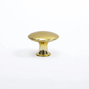 Maniglia a pomo - 15 mm - Maniglie per ante cucina, Pomo con foro singolo, Maniglia per ante a specchio - Oro - 5 pezzi