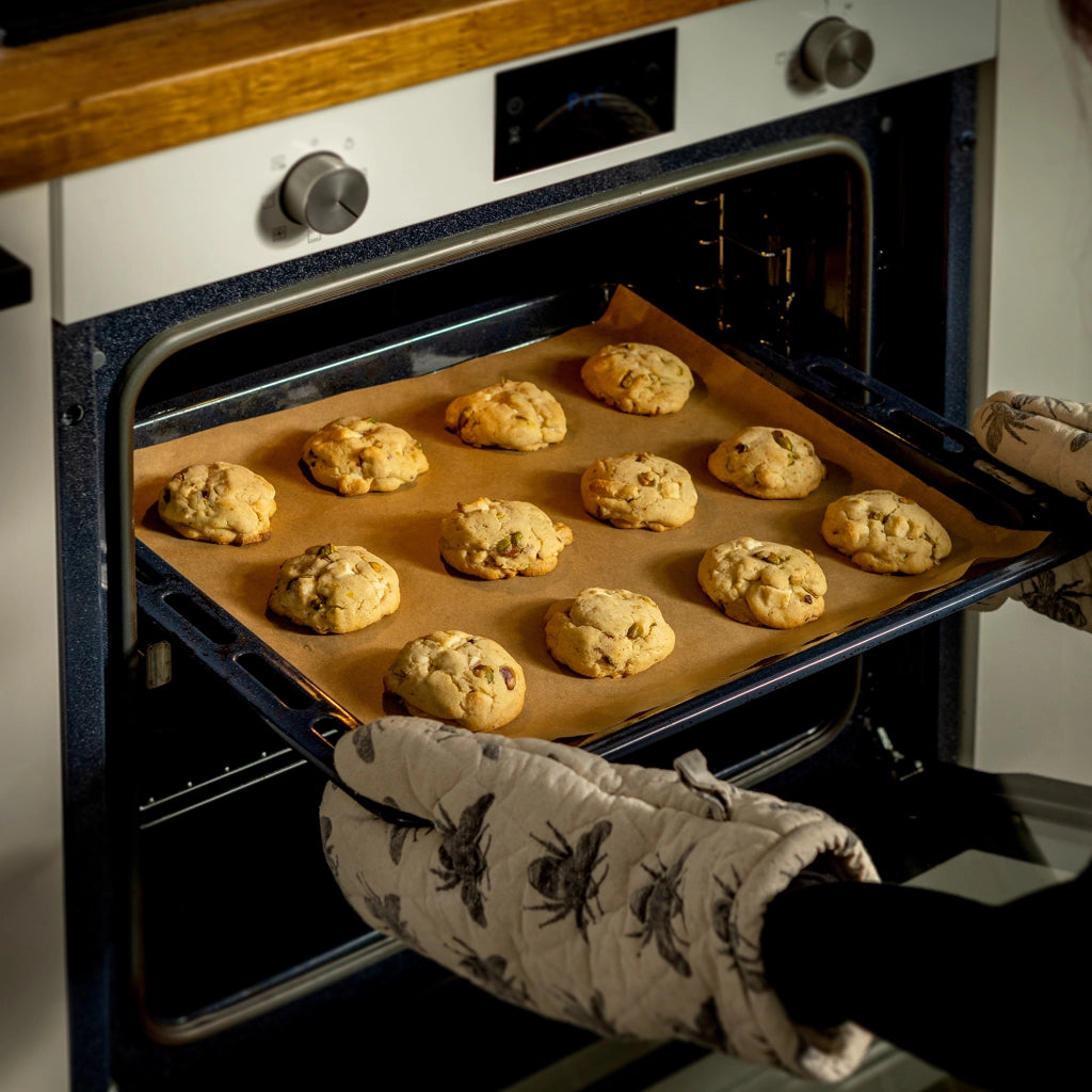 Carta da forno KADAX 50 m x 38 cm, marrone, rivestita in silicone su entrambi i lati, rotolo grande
