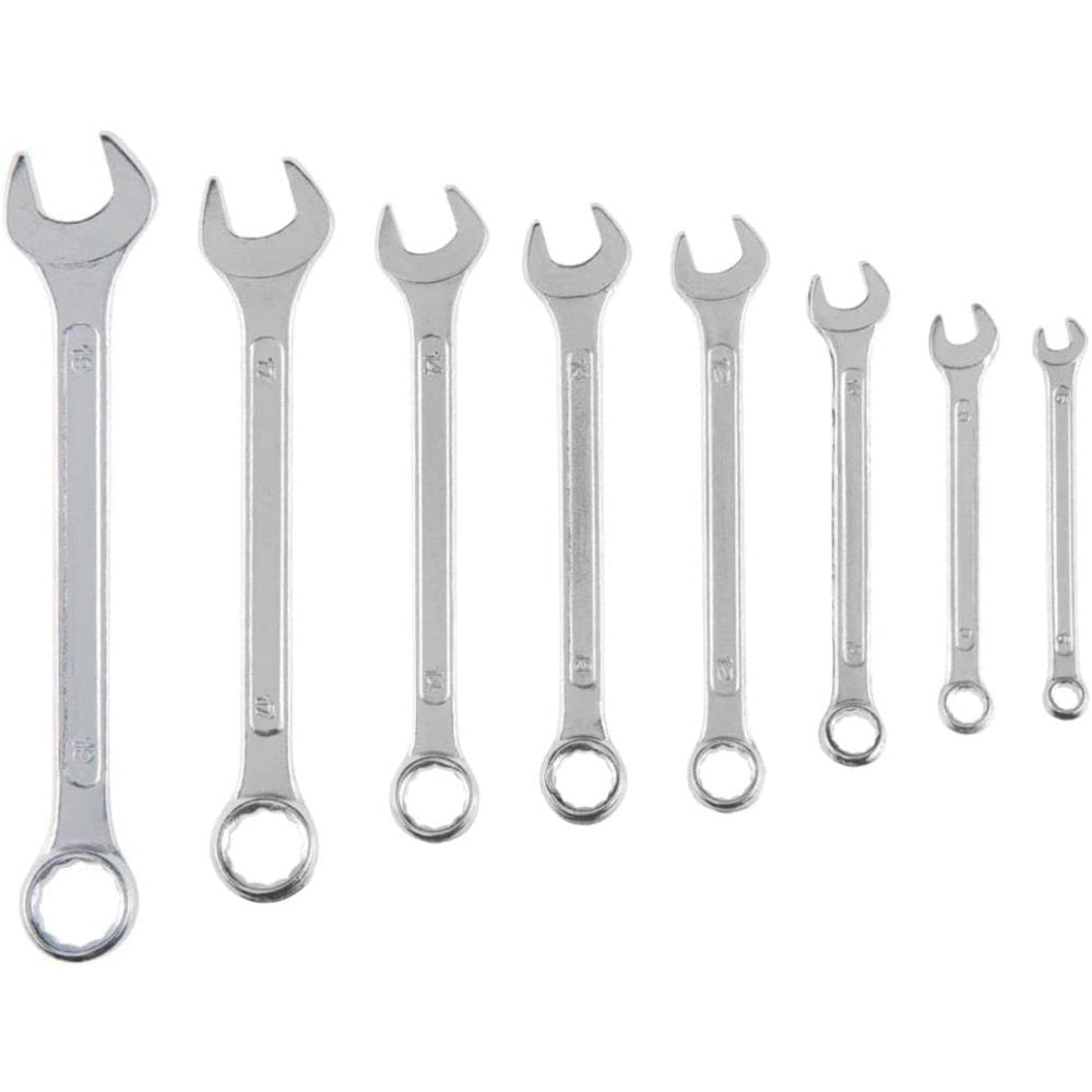 Topex 35d356 chiavi combinate 6- 6-19 mm, 8 pezzi assortiti