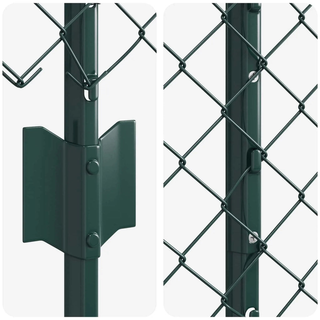 Recinzione a maglie con palo 25 x 1 m Acciaio rivestito in PVC 3336248