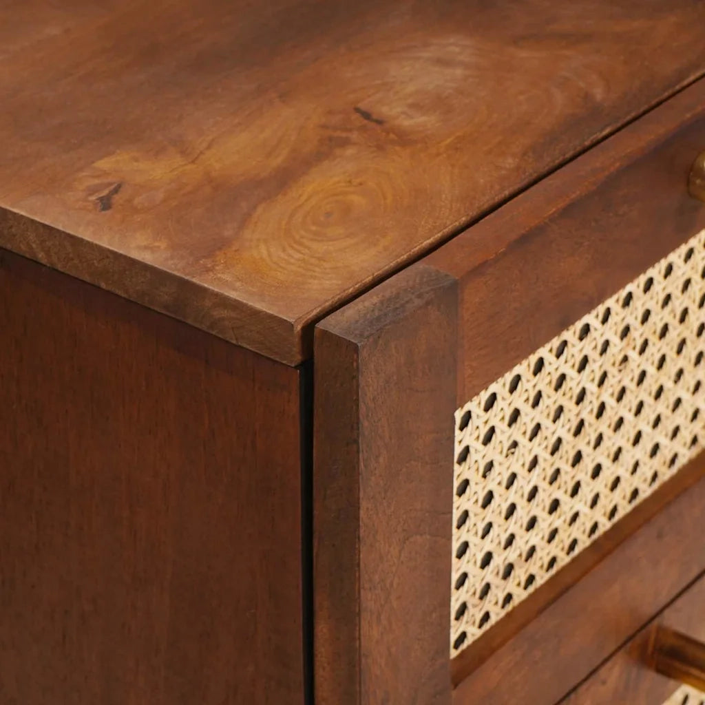 vidaXL Credenza con cassetto Marrone 40 x 33.5 x 75 cm