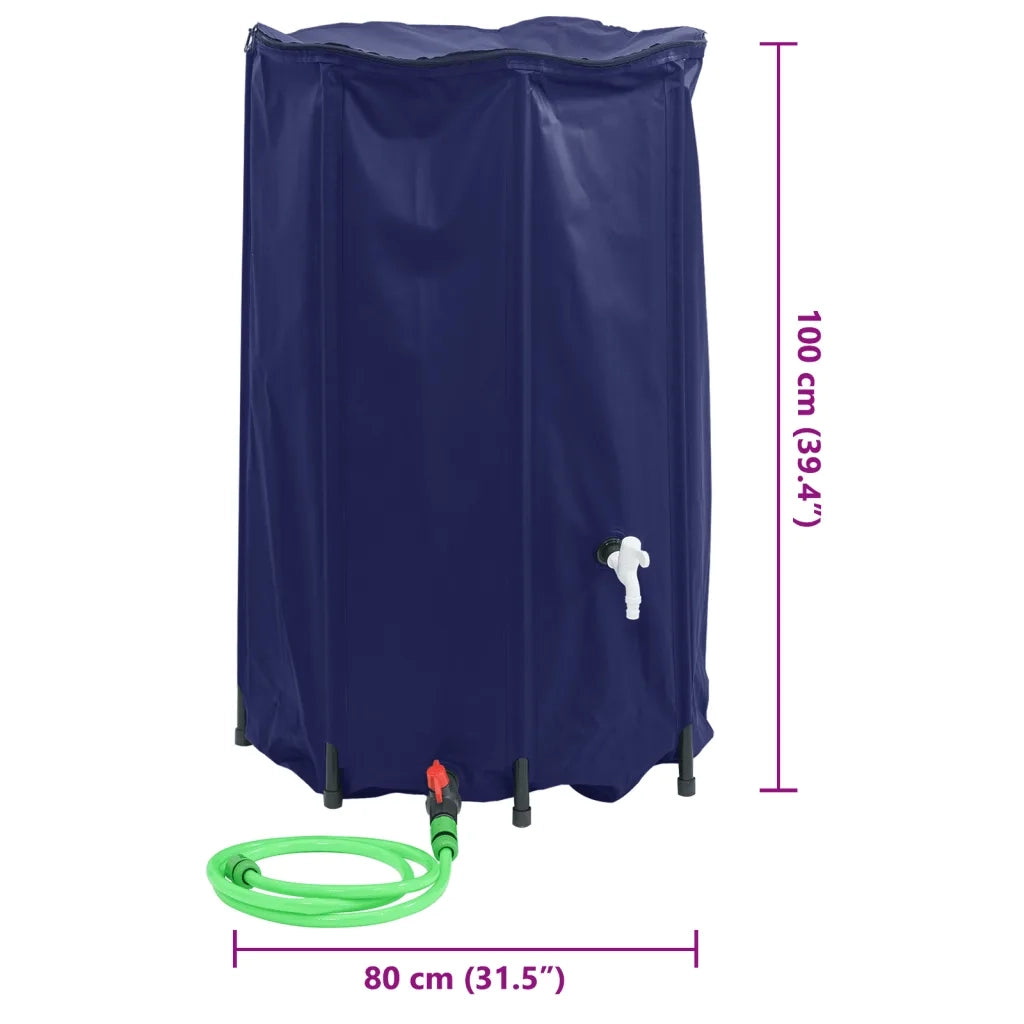 Serbatoio Acqua con Rubinetto Pieghevole 500 L in PVC CFW9159704