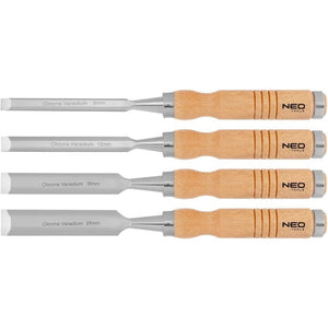 Topex 37-800 scalpelli 6 12 18 2 24 mm set di 4 pezzi. manico ds