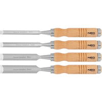 Topex 37-800 scalpelli 6 12 18 2 24 mm set di 4 pezzi. manico ds