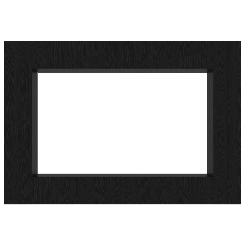 Set di mobili TV da 12 pezzi a parete in legno ingegnerizzato rovere nero