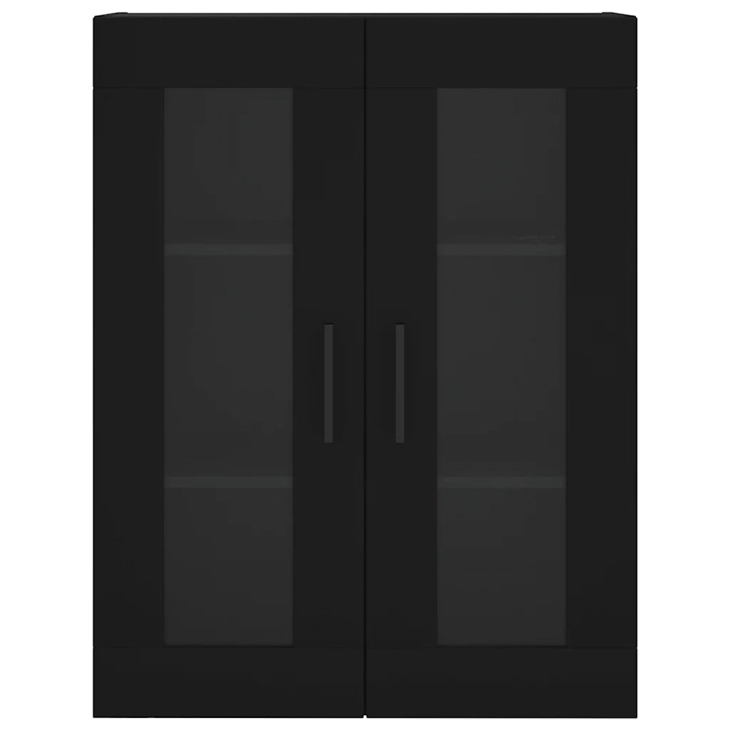 Mobile a Parete Nero 69,5x34x90 cm 828501