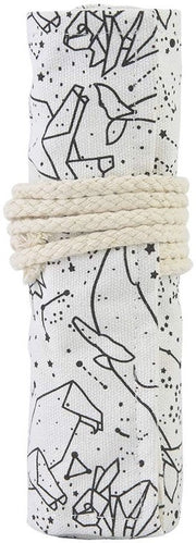 Etui a Rullo con Grande Capacità - Borsa per Pennarelli - Canvasso Resistente - Organizzatore per Scuola/Ufficio - Arte Manuale - Peso Leggero 109g