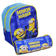 Trade Shop - Zaino Zainetto Asilo Minons Mania + Astuccio Tombolino Kit Scuola -