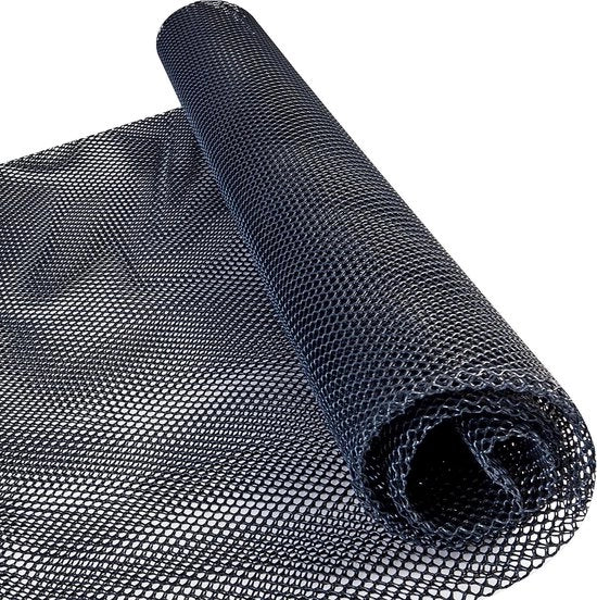 Mat rifiuga topografico in HDPE - rete a scacchiera per roditori - tappeto per roditori - automatico 15 x 19 m - 10 mm distanza tra le maglie - 300 g/m² tappeto anti roditori nero automatico