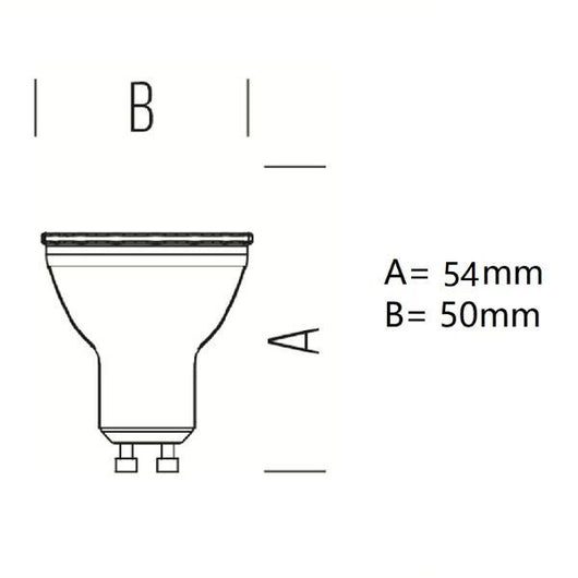 GU10 LAMPADINA FARETTO A LED 4,2W 345 LUMEN LUCE CALDA 2700K BOT LIGHTING