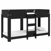 Letto a Castello per Bambini | Letto Infantile | Lettino Rovere Nero 75 x 190 cm