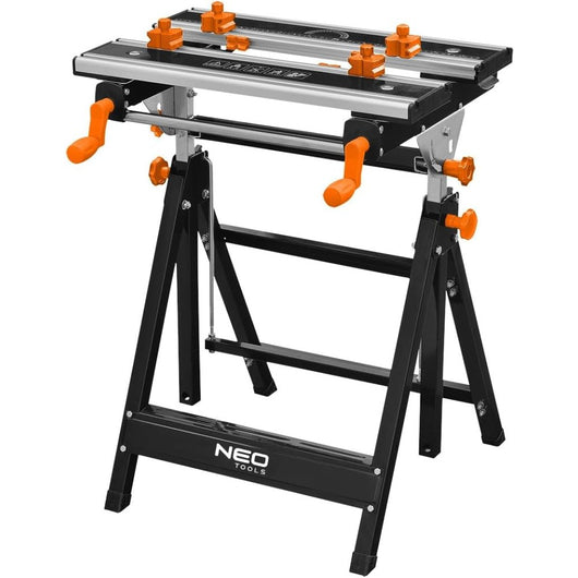 Topex 44-700 banco da lavoro reg egolabile in alluminio 60 x 58 x