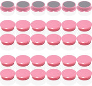Magnetici per lavagne magnetiche - 30 pezzi forti magnetici rosa per frigoriferi - Magnetici rotondi mini per lavagne, pareti magnetiche e lavagne da attacchi - Piccoli magnetici, magnetici colorati per lavagne da cucina, ufficio, scuola