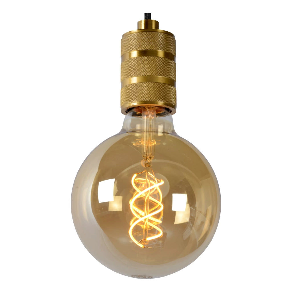 Lampada a sospensione moderna Jova oro E27 60W Lucide
