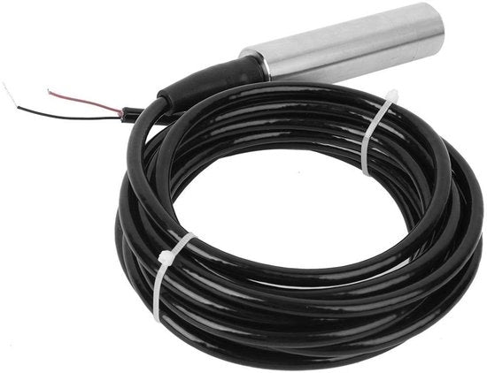Sensore di Livello Liquido 12-32VDC - Regolatore di Livello Acqua - Sensore in Acciaio Inossidabile - Portata di Misura 0-5m - Protezione IP68 - Uscita di Segnale 4-20mA - Sensore di Livello Acqua
