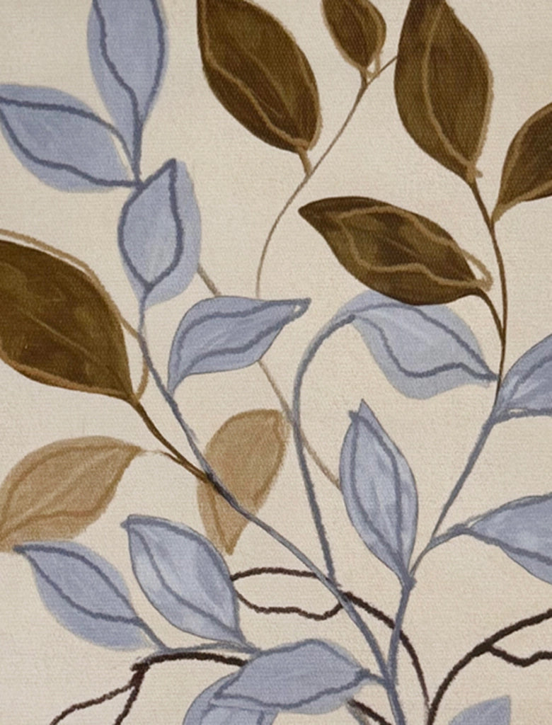 Set 6 stampe Hispanohogar incorniciati botaniche blu e beige 50x40