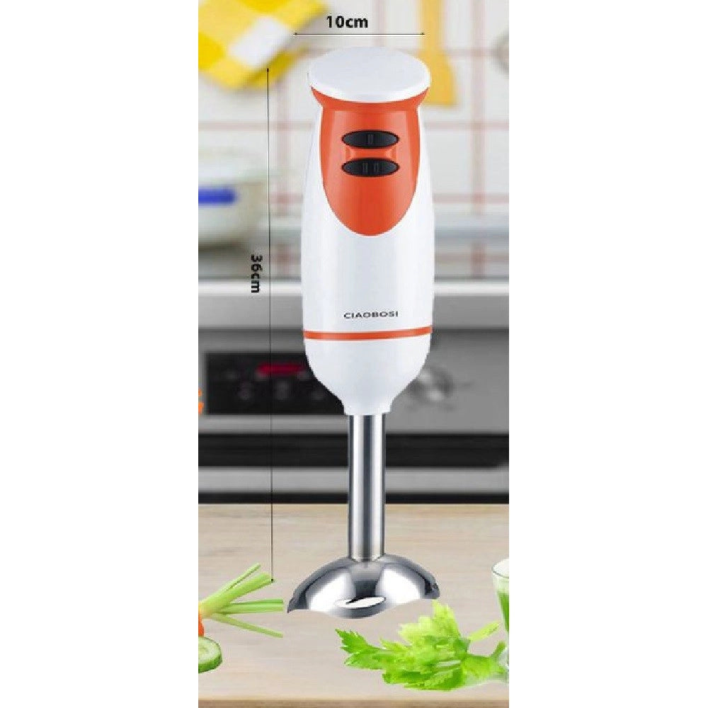 Trade Shop - Frullatore Mixer A Immersione 300w Lame Acciaio 2 Velocità Cucina Trita Tx-9112 -