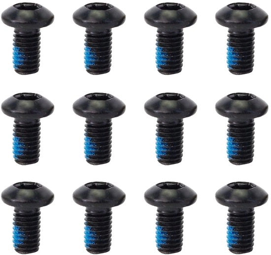 Viti per bicicletta da 12 pezzi - Acciaio inossidabile - Antiscivolo - Leggero - Sostenibile - Manutenzione bicicletta - Viti per bicicletta
