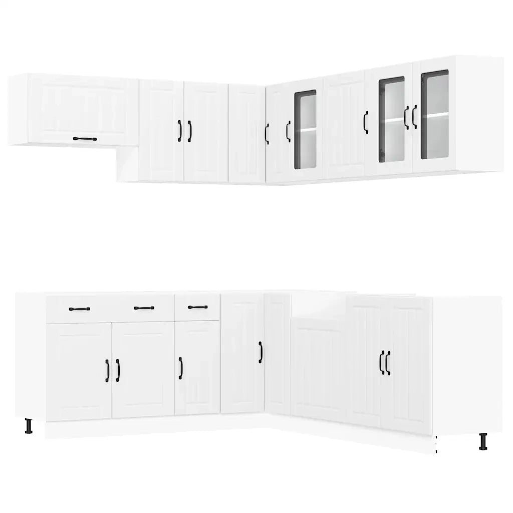 Set Mobili da Cucina 11 pz Lucca Bianchi Legno Multistrato 3314921