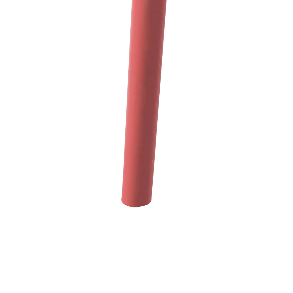 Set di 4 sedie da giardino rosso Materiale sintetico Plastica Interno Esterno Giardino con braccioli Sala da pranzo Stile moderno minimalista