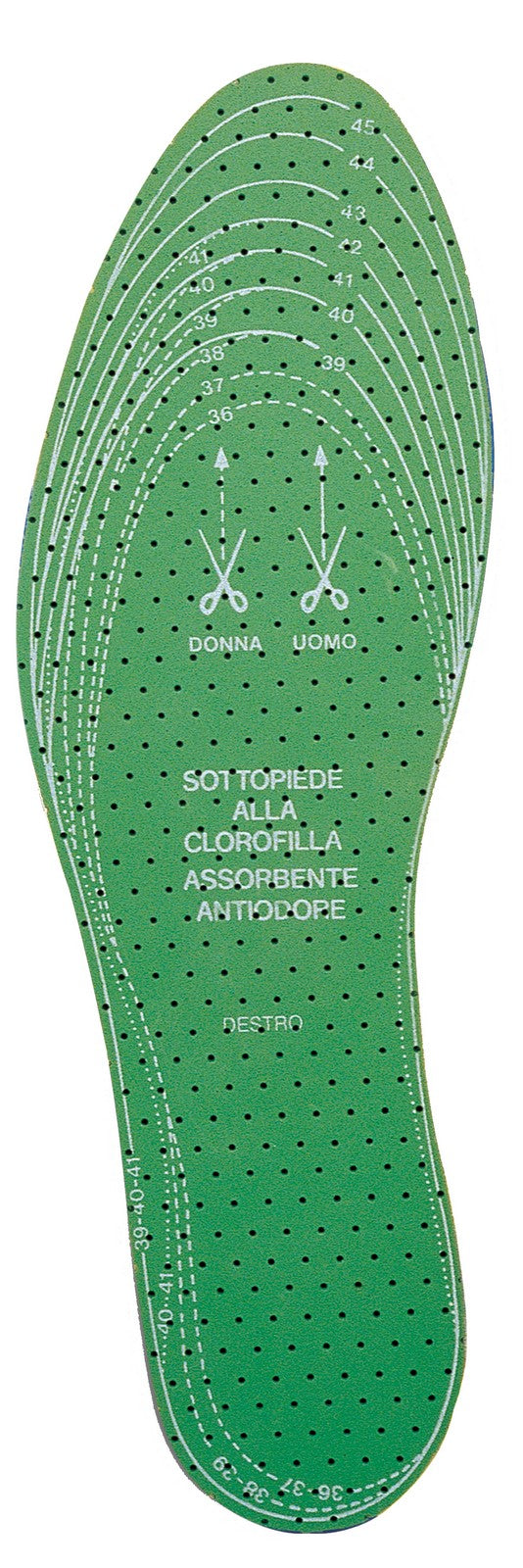 solette dx-sx "clorofilla" mis.da 36 a 46 cod:ferx.34970
