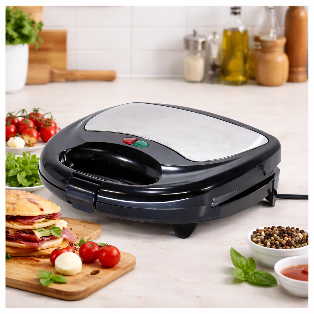 TOSTIERA ROSTY 750W NERA E ACCIAIO