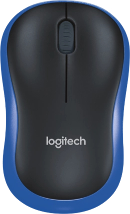 ORIGINAL Logitech Accessori per computer Blu 910-002239 M185 - Maus Mouse Logitech, senza fili, 2,4 GHz, ricevitore wireless (USB), portata 10 m, 3 pulsanti, 1000 DPI, rotella di scorrimento a 2 vie, blu