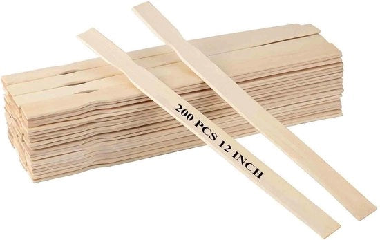 Stecchi per miscelazione 200 pezzi - Stuzzicadenti in legno per miscelazione - Stuzzicadenti in legno per miscelazione - Stuzzicadenti per arte - Stuzzicadenti in legno - Ideali per decorazione