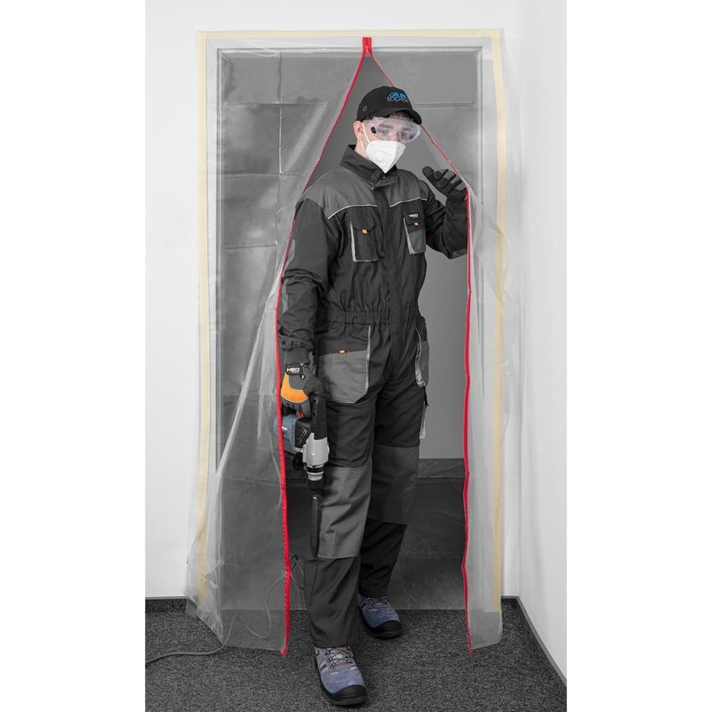 Topex 49-801 tenda protettiva pa parapolvere, chiusura a i