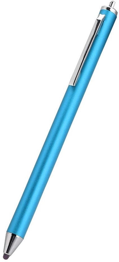 Stilo per Touchscreen - Penna per Tablet e Smartphone - Materiale: Alluminio - Testa morbida - Colore: Blu - Adatto per dispositivi mobili e tablet