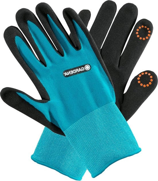 Manica per giardinaggio e terreno taglia 8/M per protezione dall'umidità rivestimento nitrile - touch per smartphone - 11511-20