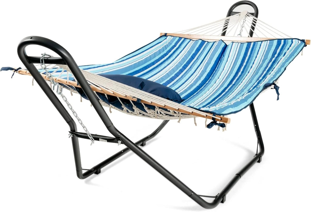 Amaca per esterni, sospesa, portata 150 kg, supporto per amaca con tappetino antiscivolo, per spiaggia, viaggio