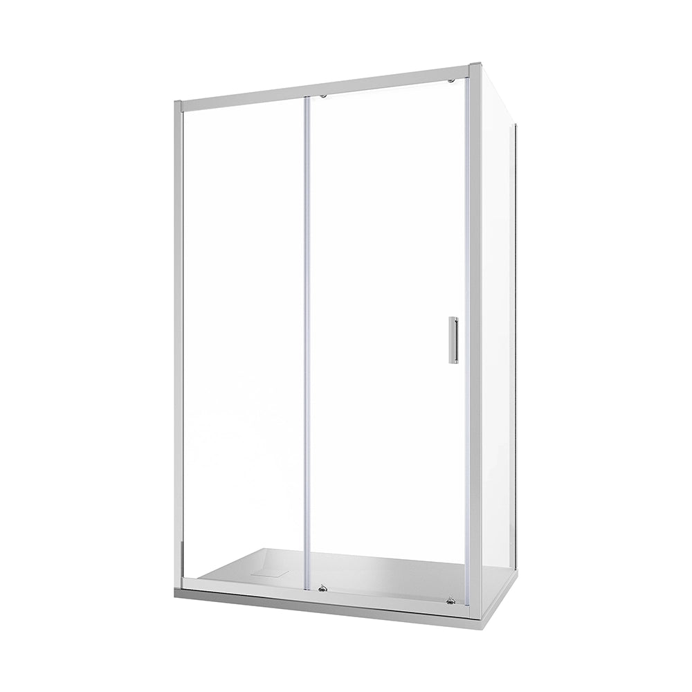 Box doccia 120x90 cm scorrevole vetro 6mm trasparente profili cromati h185 | Tonga