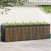Contenitore per Rifiuti per 3 Bidoni 340 x 77.5 x 115.5 cm