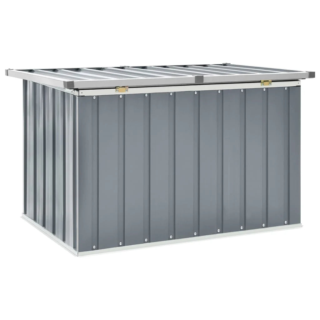 Contenitore/cassa portaoggetti da giardino grigio 109 x 67 x 65 cm 02_0013077