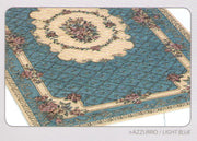 Tappeto Velour Antiscivolo Modello Bouquet By Suardi - 140x195 cm - Azzurro