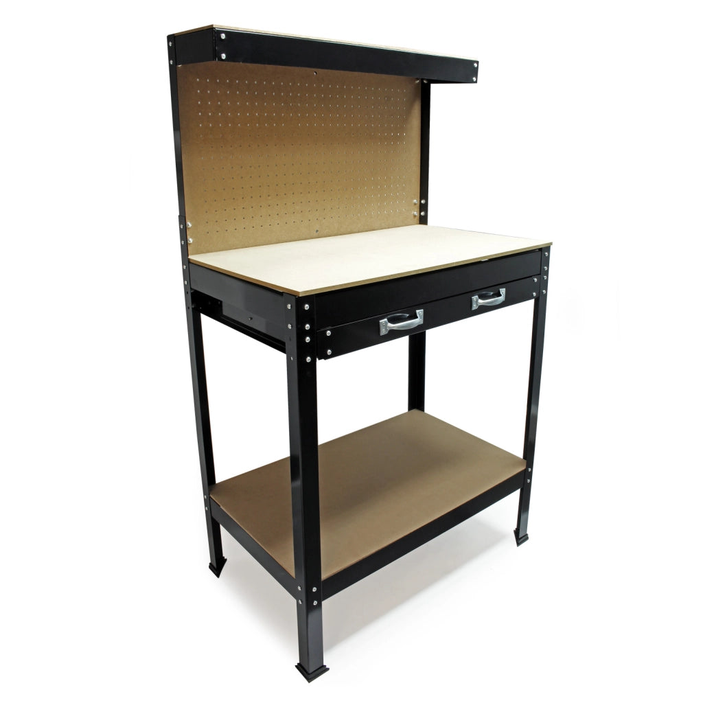 Banco da lavoro 1150x550x1400mm Tavolo da officina con parete forata